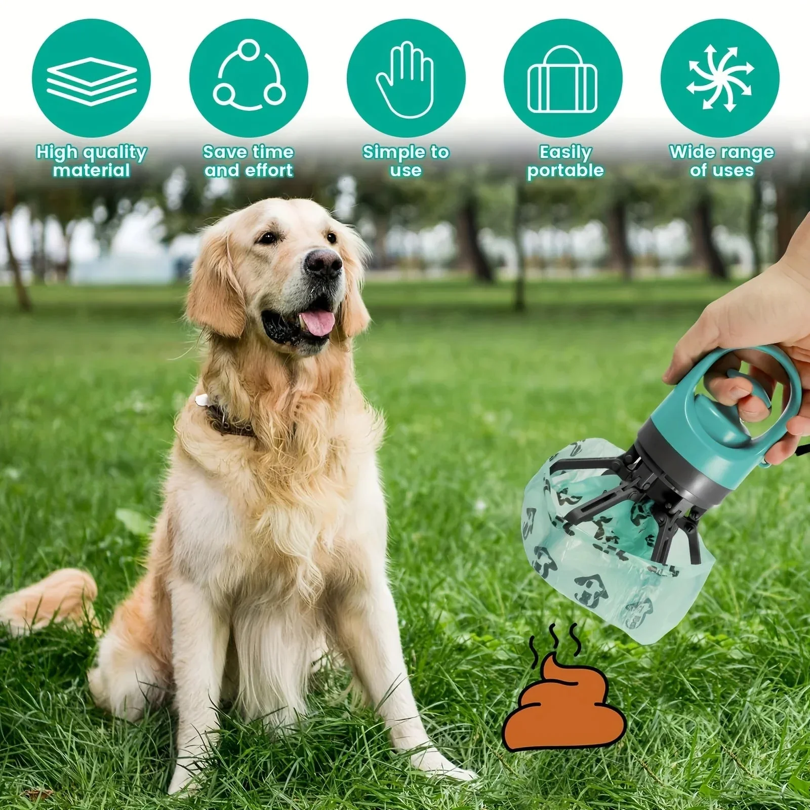 🐾Portable Poop Scooper with Bags - Image 4