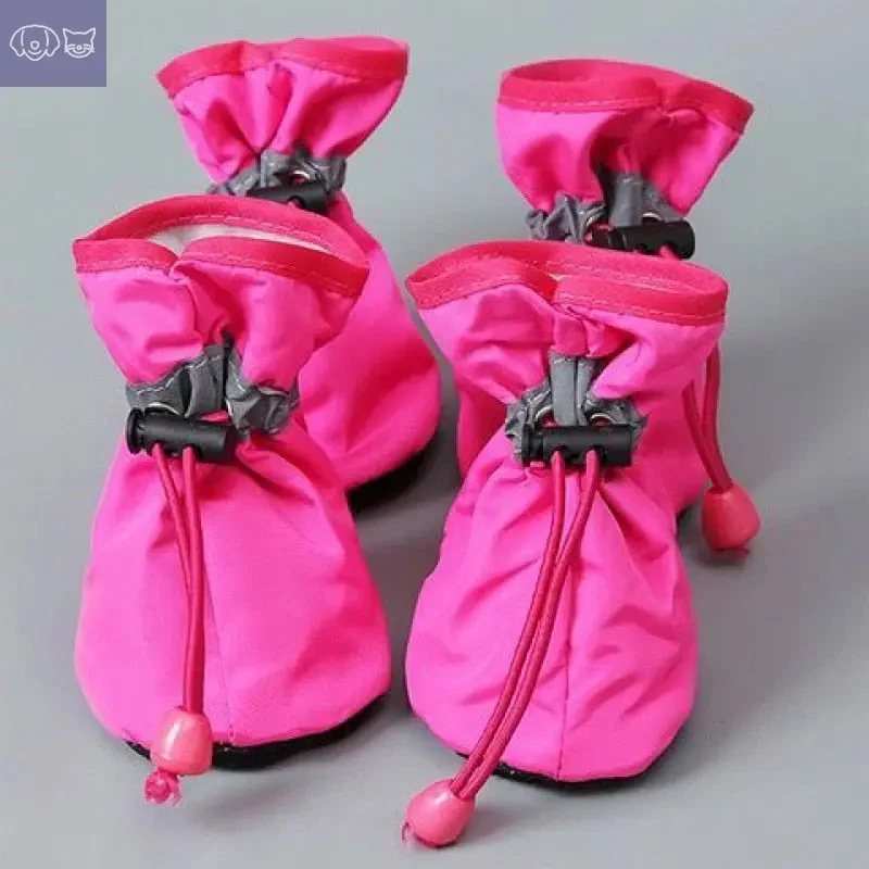 4pcs/set Waterproof Pet Dog Shoes - Image 15