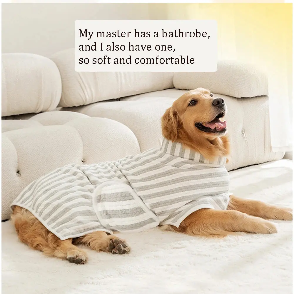 Absorbent Dog Bathrobe - Quick-Drying Towel for All Sizes - Image 4