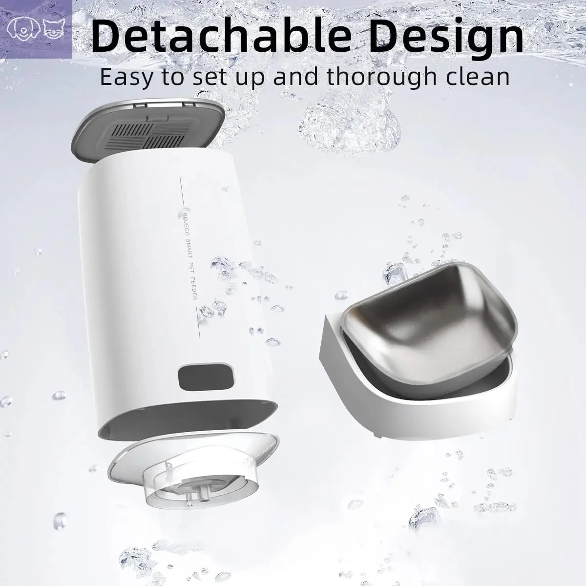 ROJECO Automatic Pet Feeder – Smart Feeding Solution for Your Pets - Image 5