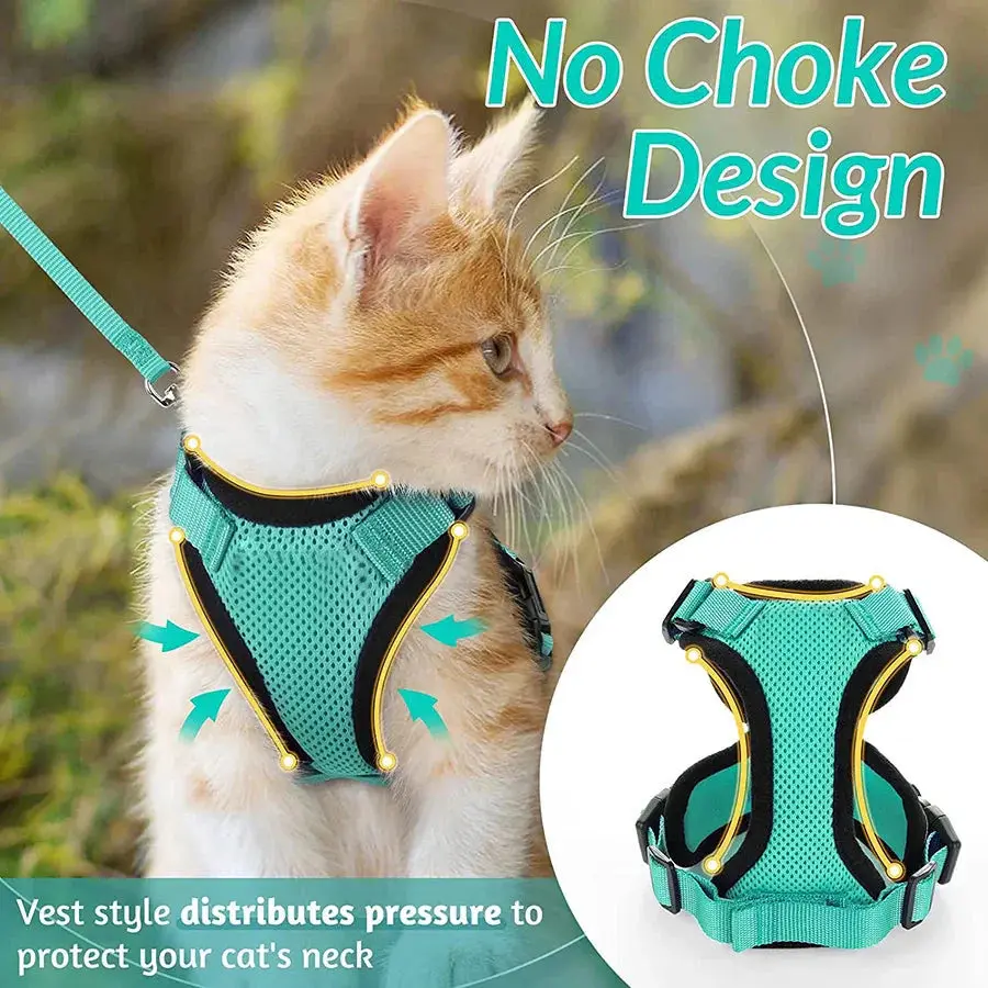 Cat Harness and Leash for Walking – Escape Proof, Soft & Adjustable Vest Harnesses - Image 3