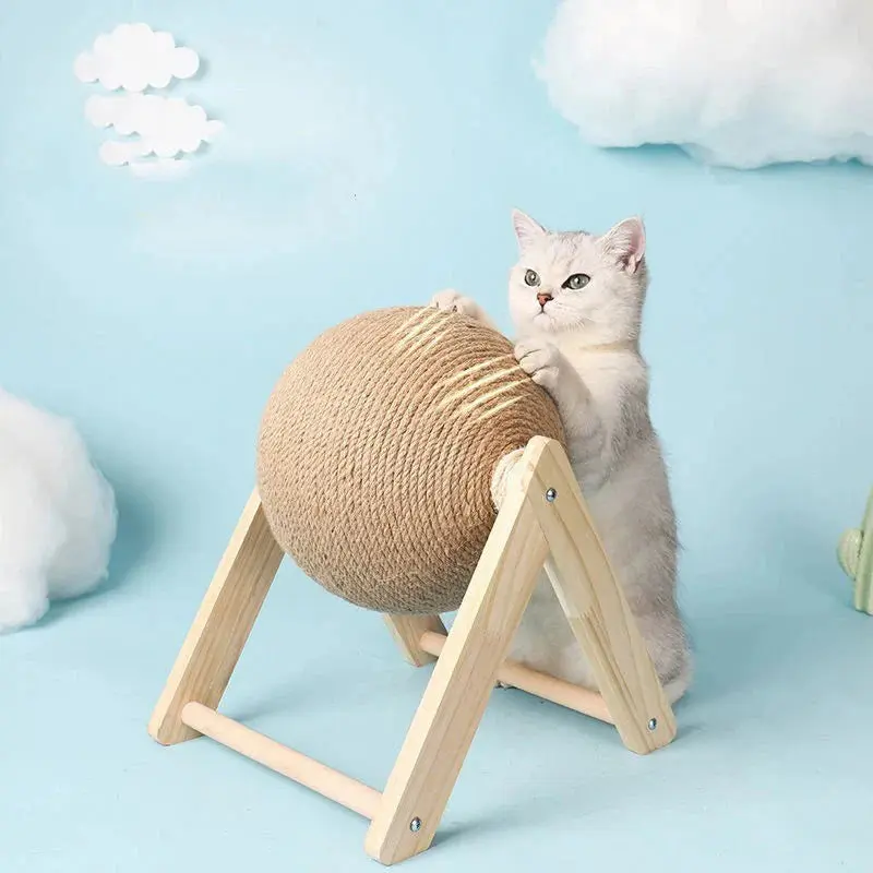 Cat Scratching Ball Toy – Sisal Rope Board for Grinding Paws - Image 3