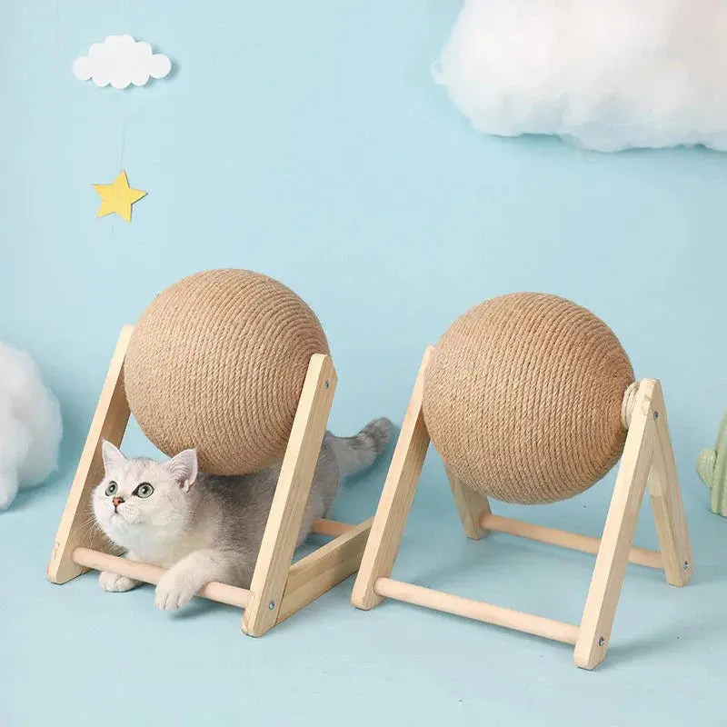 Cat Scratching Ball Toy – Sisal Rope Board for Grinding Paws - Image 4