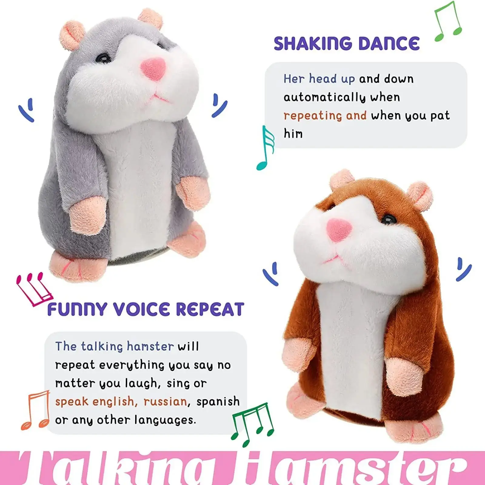 Cute Talking Hamster Toy Dogs Best Friend - Image 5