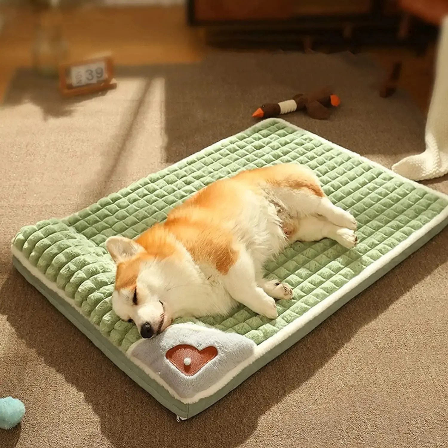 Dog Kennel Removable and Washable Pet Mat Bed for Comfort - Image 3