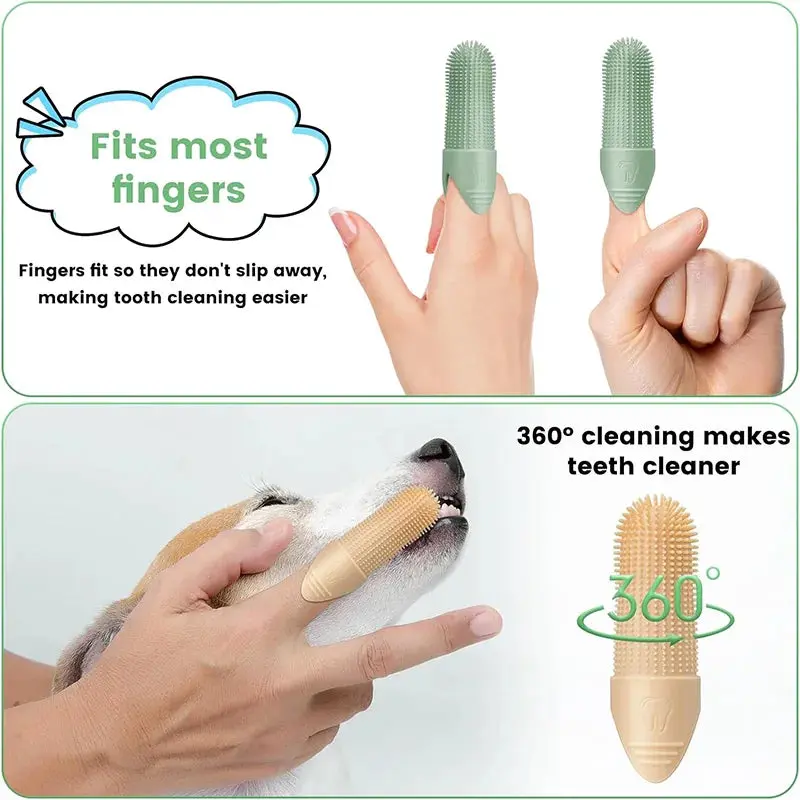 360° Dog Finger Toothbrush – Food Grade Silicone for Pets’ Dental Care - Image 5
