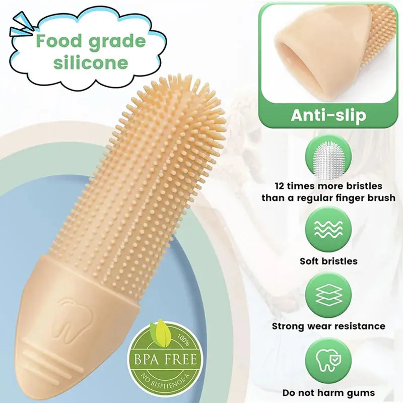 360° Dog Finger Toothbrush – Food Grade Silicone for Pets’ Dental Care - Image 6