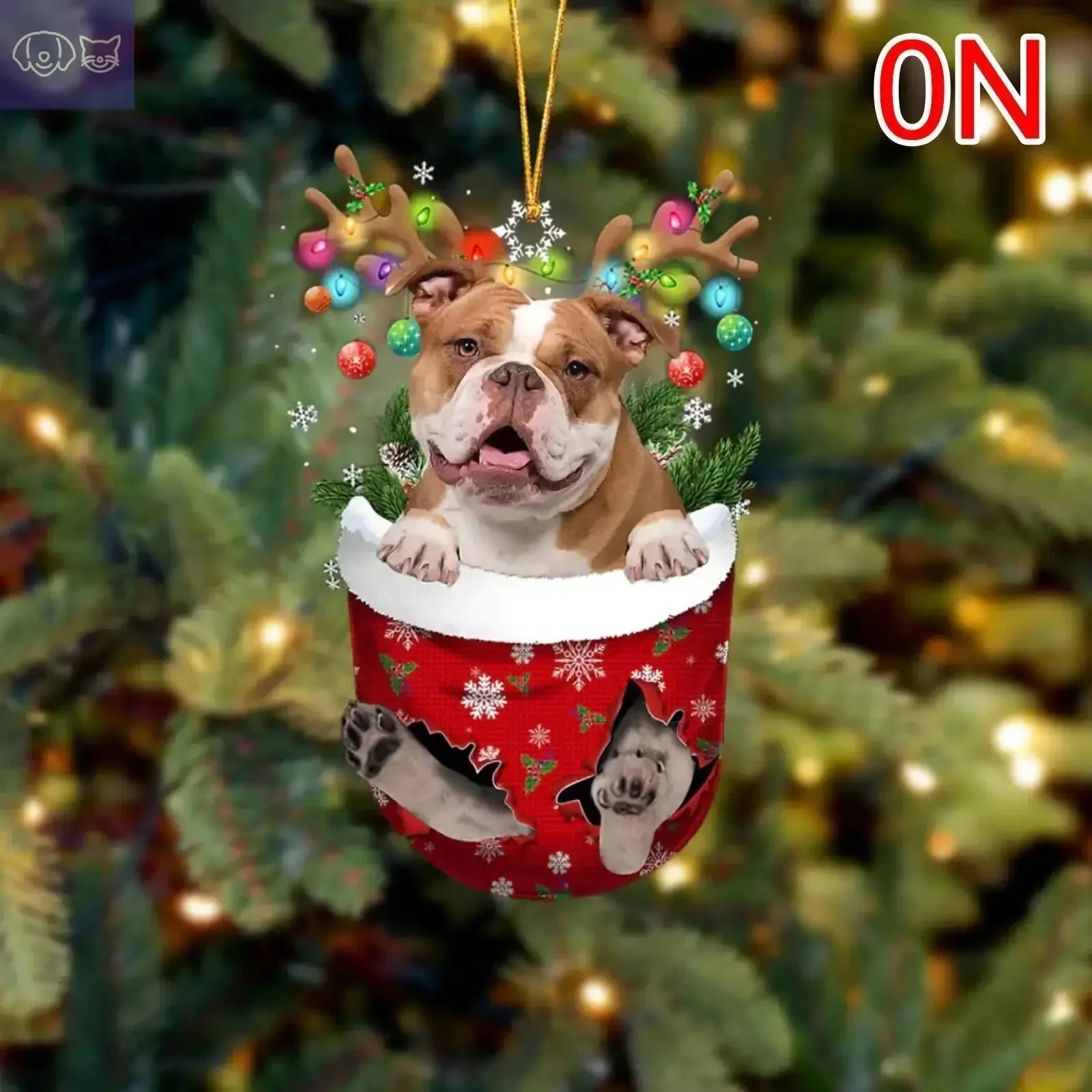 Dogs Snow Pocket Ornaments - Image 10