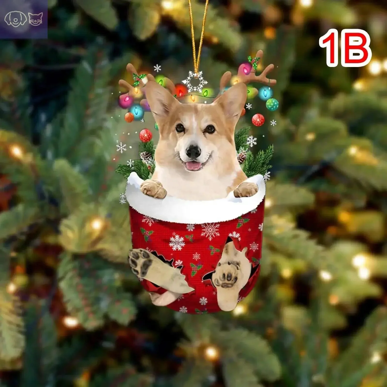 Dogs Snow Pocket Ornaments - Image 24