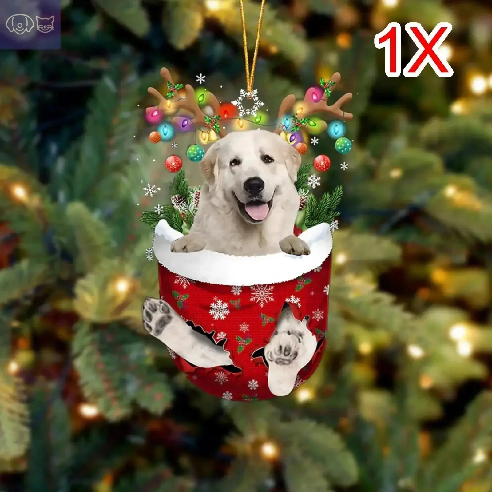 Dogs Snow Pocket Ornaments - Image 30