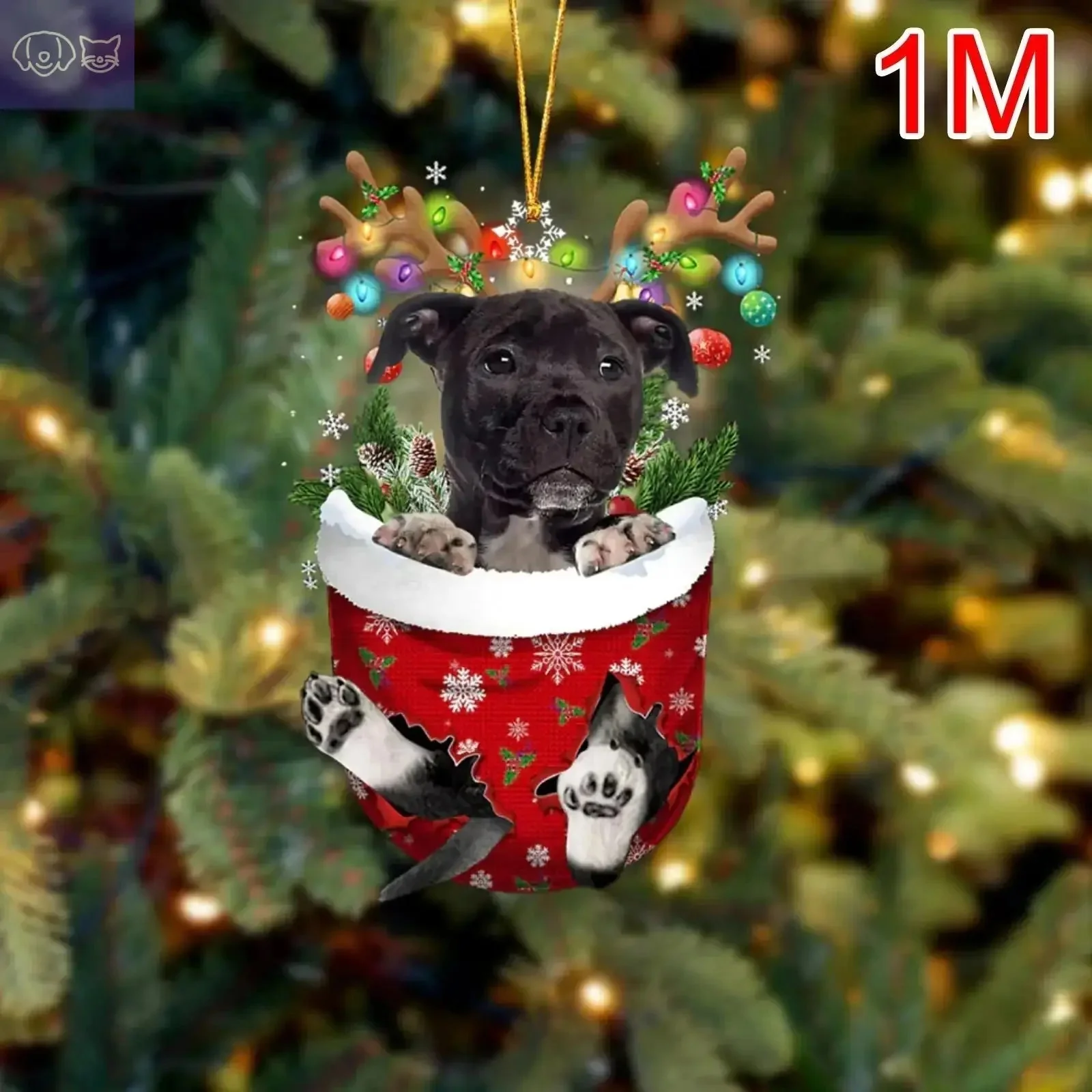 Dogs Snow Pocket Ornaments - Image 35