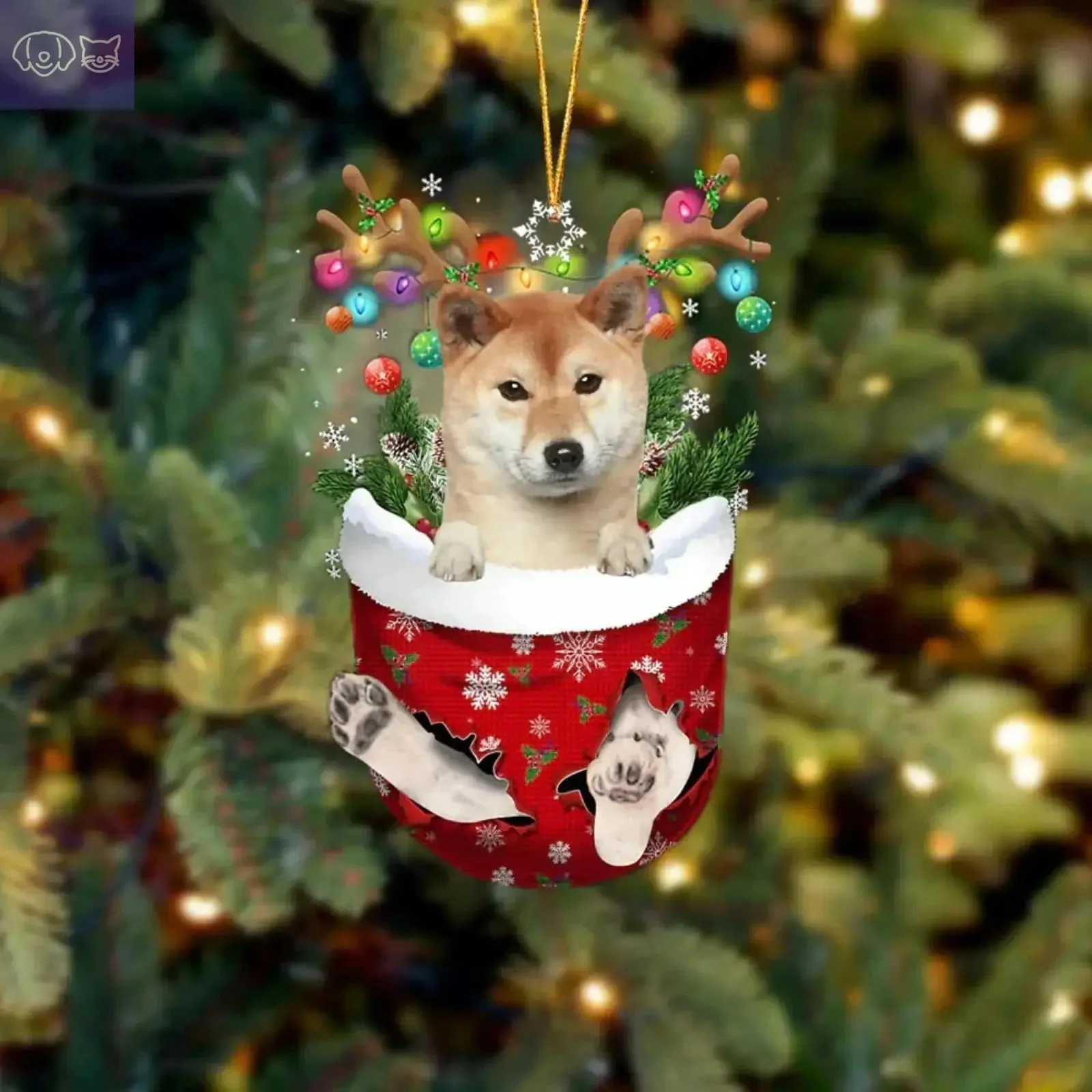 Dogs Snow Pocket Ornaments - Image 6