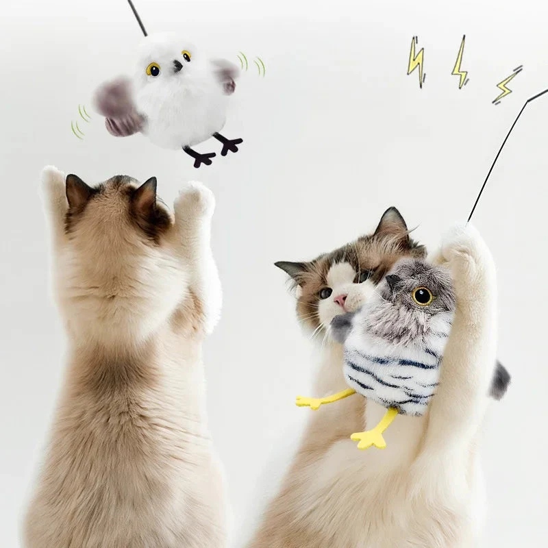 Fluttering and chirping bird cat toy - Image 4