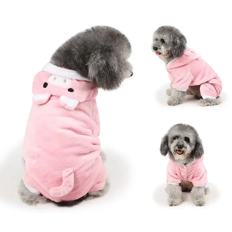 Fleece Dog Jumpsuits - Cozy and Stylish Apparel for Your Pet - Image 2