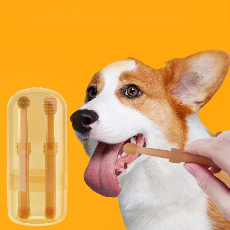 FlexiBrush™ Pet Toothbrush with Tongue Scraper - Image 3