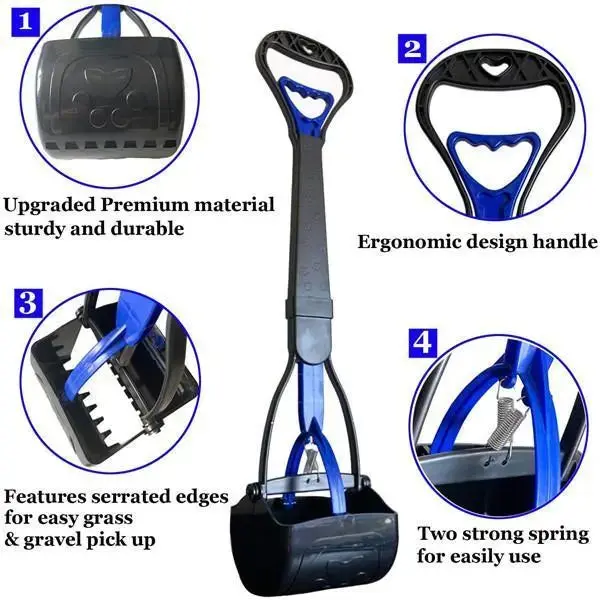 Heavy Duty Poop Scooper – Durable Waste Removal Tool for Pets - Image 3
