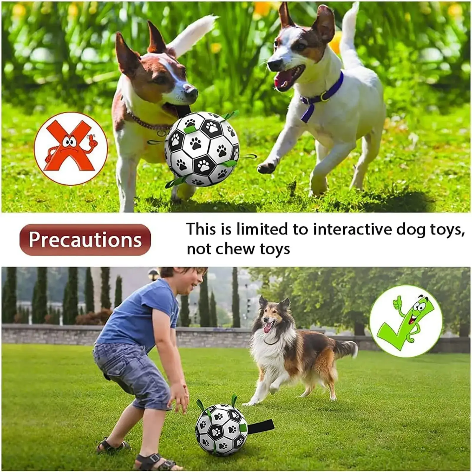 Interactive Dog Soccer Ball: Durable and Fun Toy for Active Dogs - Image 4