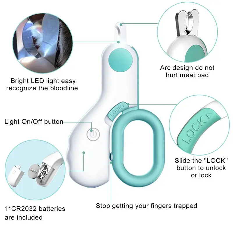 LED Pet Nail Clippers – Safe and Precise Clipping for Your Pet - Image 3