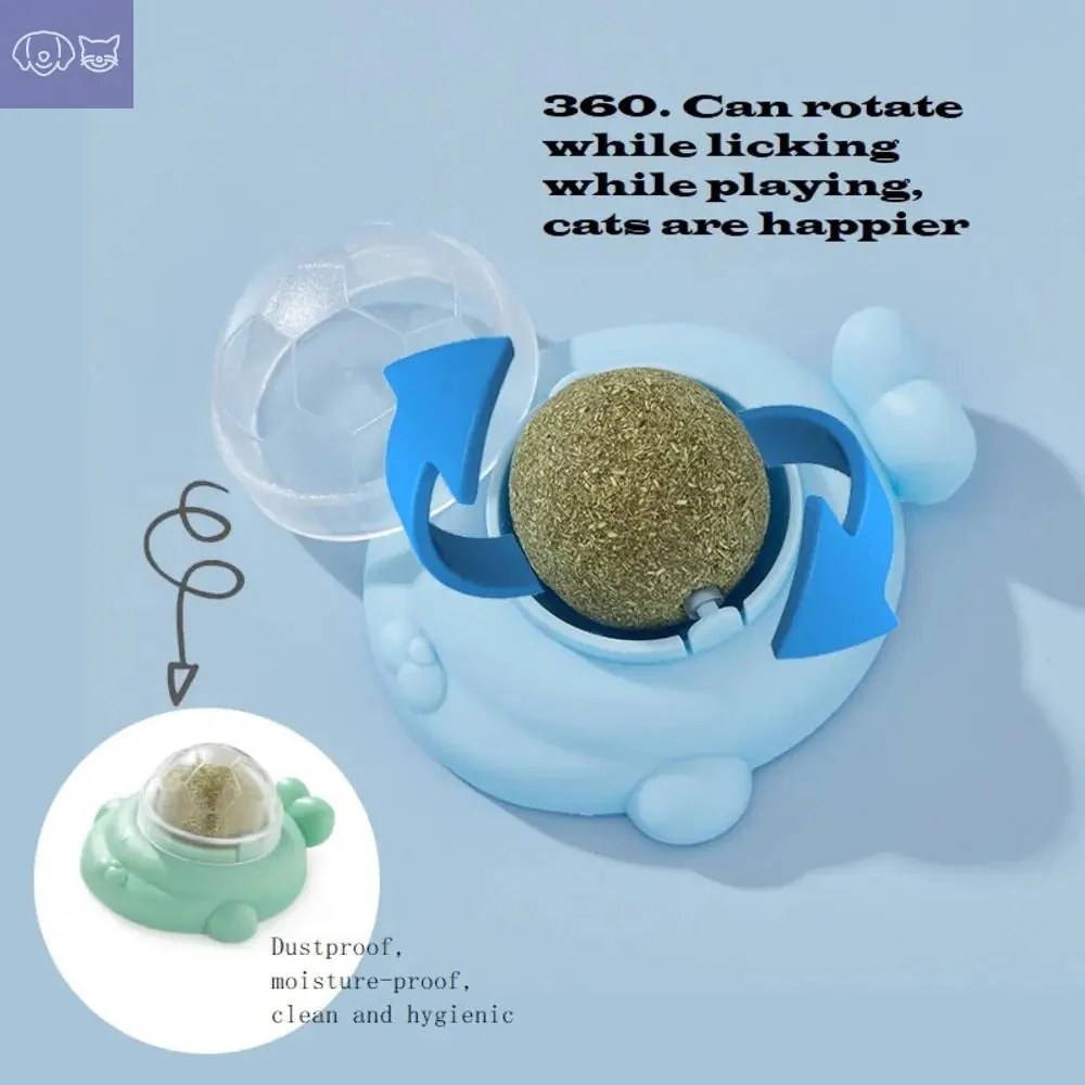 Natural Catnip Cat Rotatable Catnip Wall Ball - Image 4