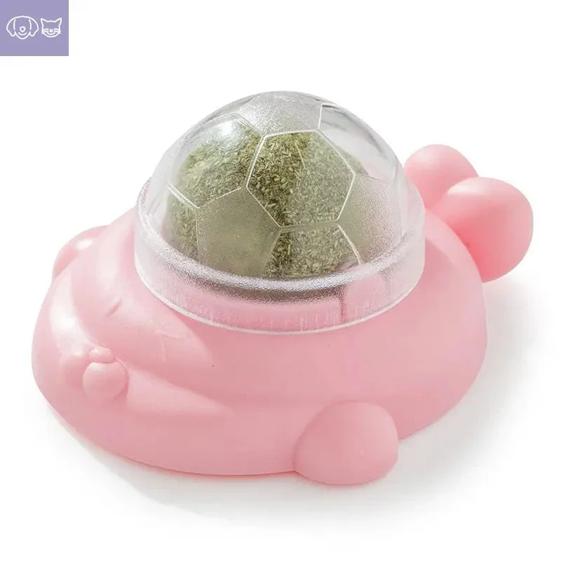 Natural Catnip Cat Rotatable Catnip Wall Ball - Image 9
