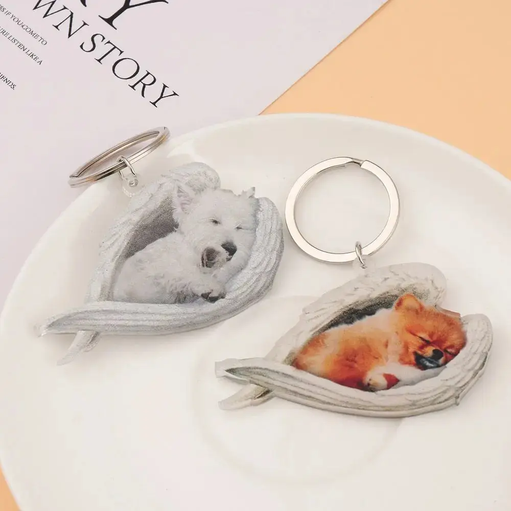 Cute Sleeping Angel Dog Ornament - Image 3