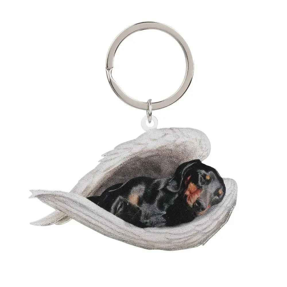 Cute Sleeping Angel Dog Ornament - Image 7