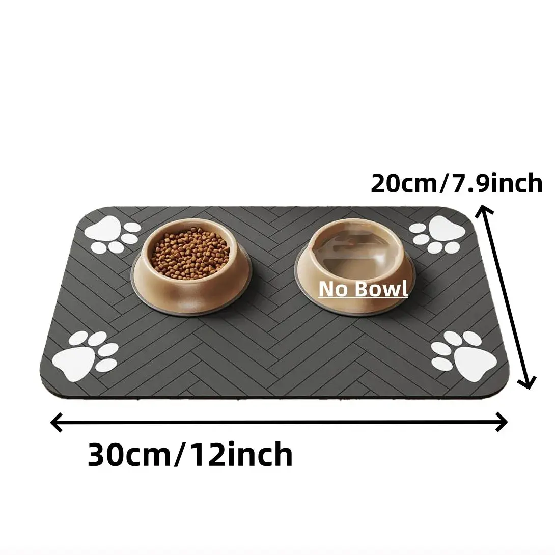 Absorbent Pet Feeding Mat with Waterproof Backing - Quick Dry for Dogs & Cats - Image 11