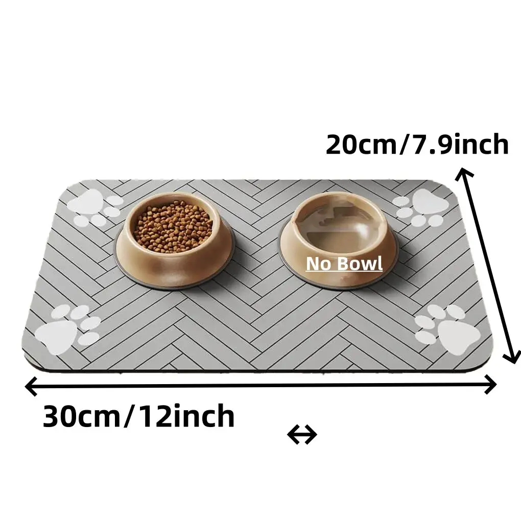Absorbent Pet Feeding Mat with Waterproof Backing - Quick Dry for Dogs & Cats - Image 12