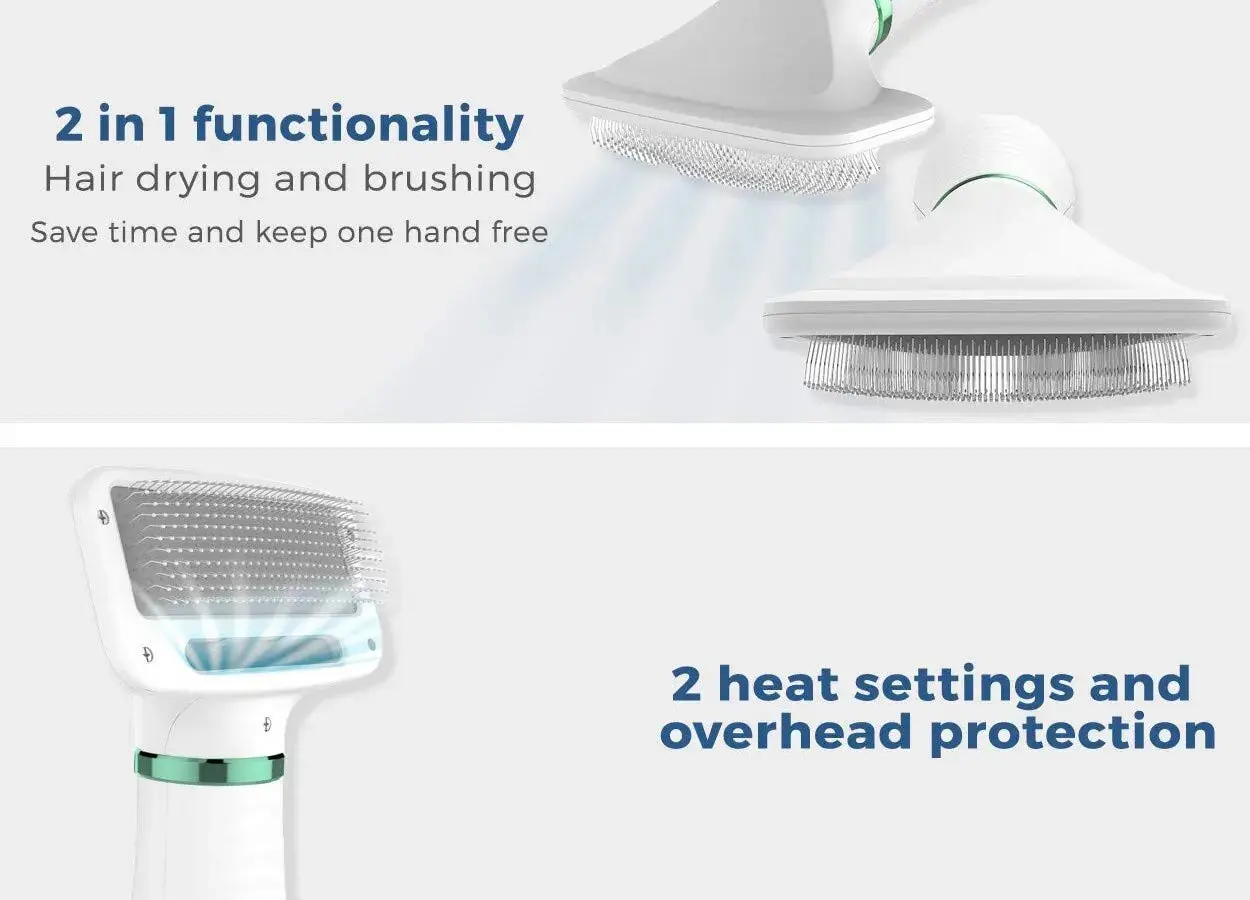3 in 1 Pet Grooming Dryer with Slicker Brush - Image 3