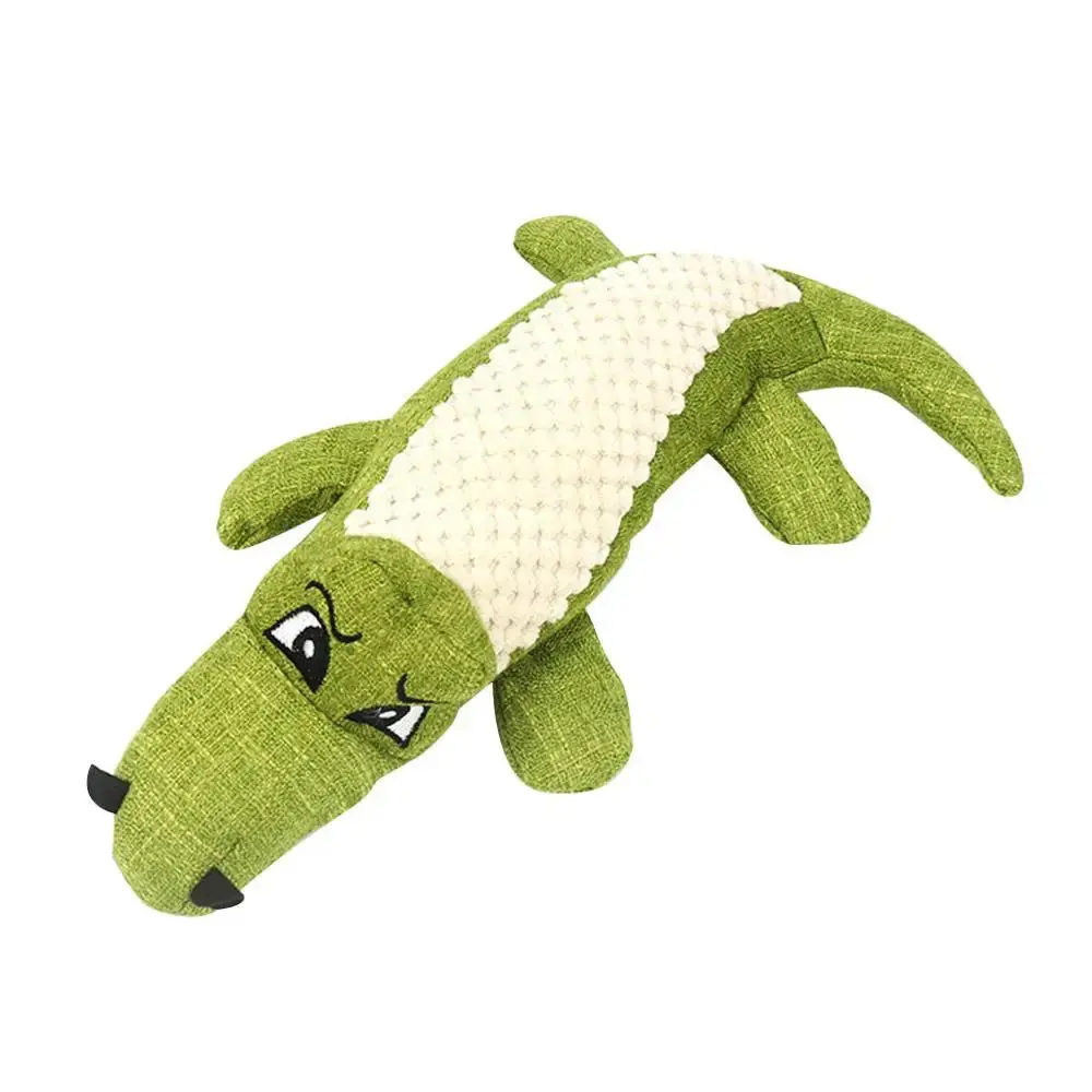 Squeaky crocodile plush for aggressive chewers🐾 - Image 8