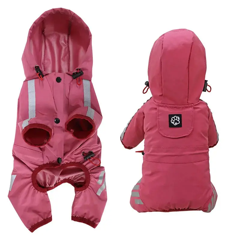 Reflective Dog Raincoat Waterproof for Small & Medium Breeds - Image 4