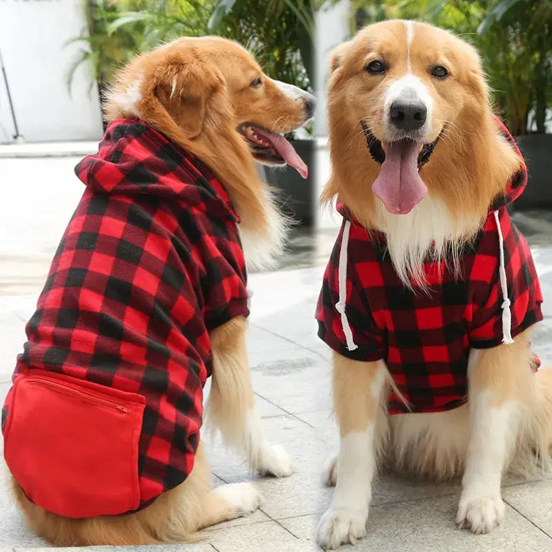 Reversible Dog Coat Winter – Plaid Vest for All Sizes - Image 11