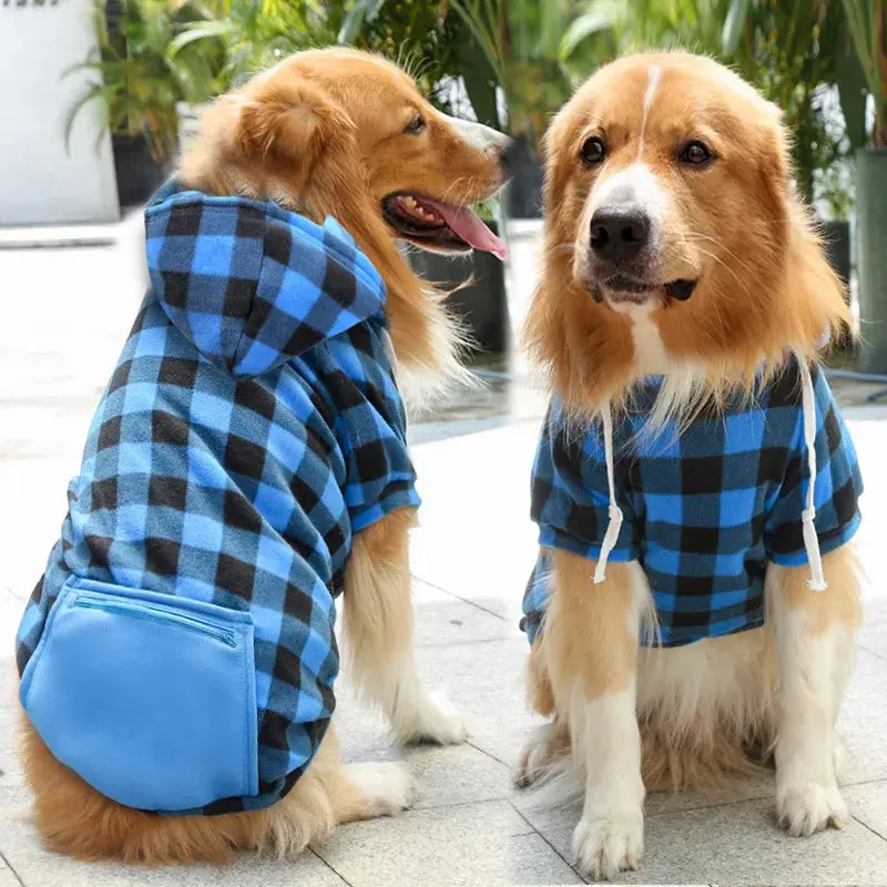 Reversible Dog Coat Winter – Plaid Vest for All Sizes - Image 4