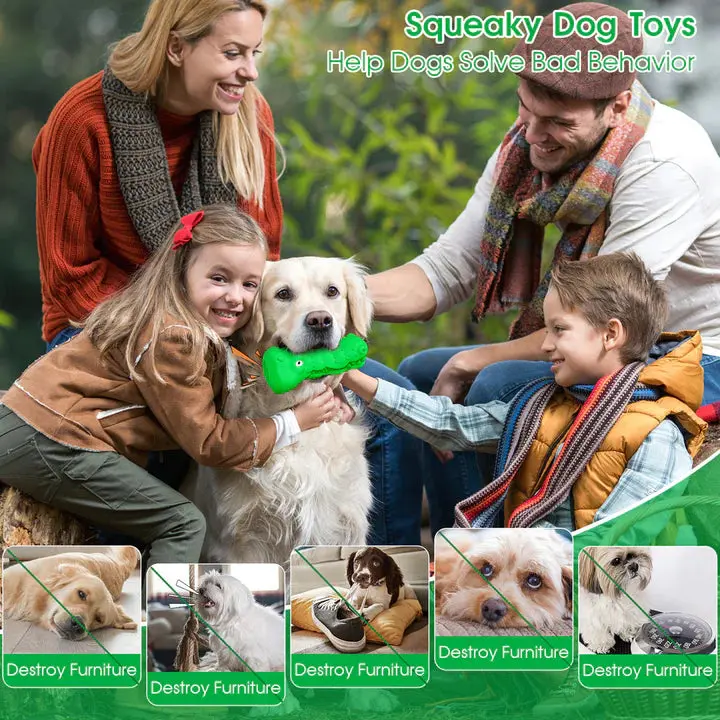 Green Rubber Alligator Toy Head Dog Chew For Aggressive Chewers - Image 5