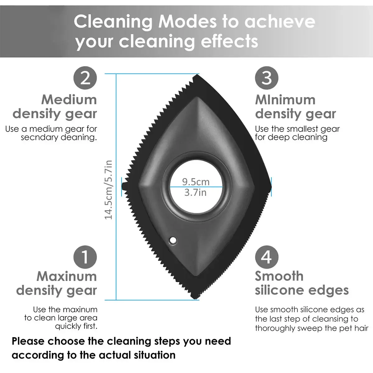 STATIC Pet Hair Remover – Four Cleaning Modes for Pet Fur Removal - Image 3