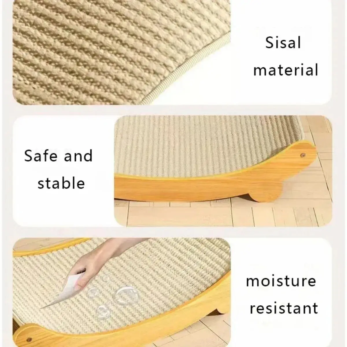 Wooden Cat Scratching Pad & Bed – Multi-Function Scratch Board - Image 5