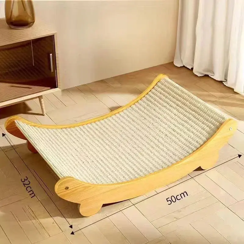 Wooden Cat Scratching Pad & Bed – Multi-Function Scratch Board - Image 8