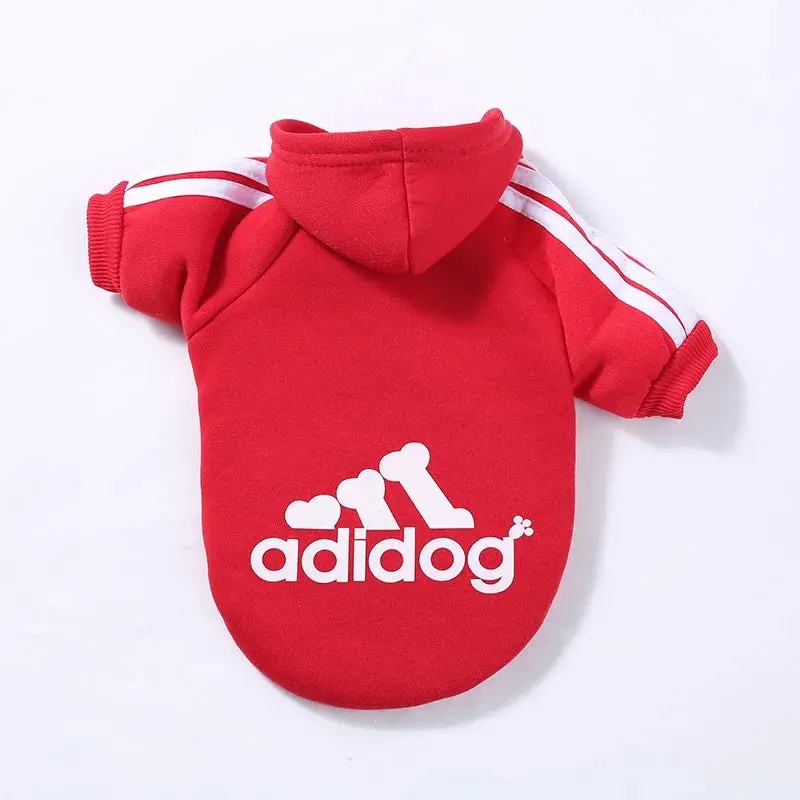 Adidog Pet Dog Clothes – Cotton Hooded Sweatshirt for All Sizes - Image 9
